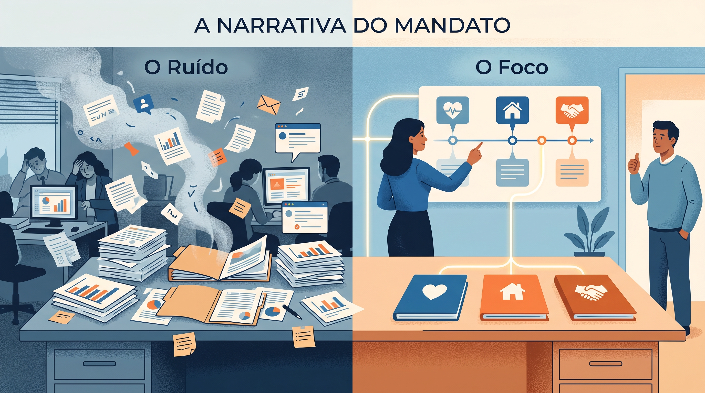 Plenário com microfone em primeiro plano